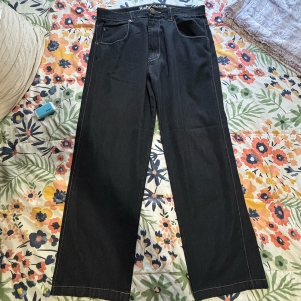 Rich Kids Dark Wash Jeans Mens Size 38X32 Cotton